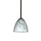 Besa Lighting Vila Stem Pendant, Marble Grigio, Bronze Finish, 1x60W Incandescent 1TT-4470MG-BR - alternate 1